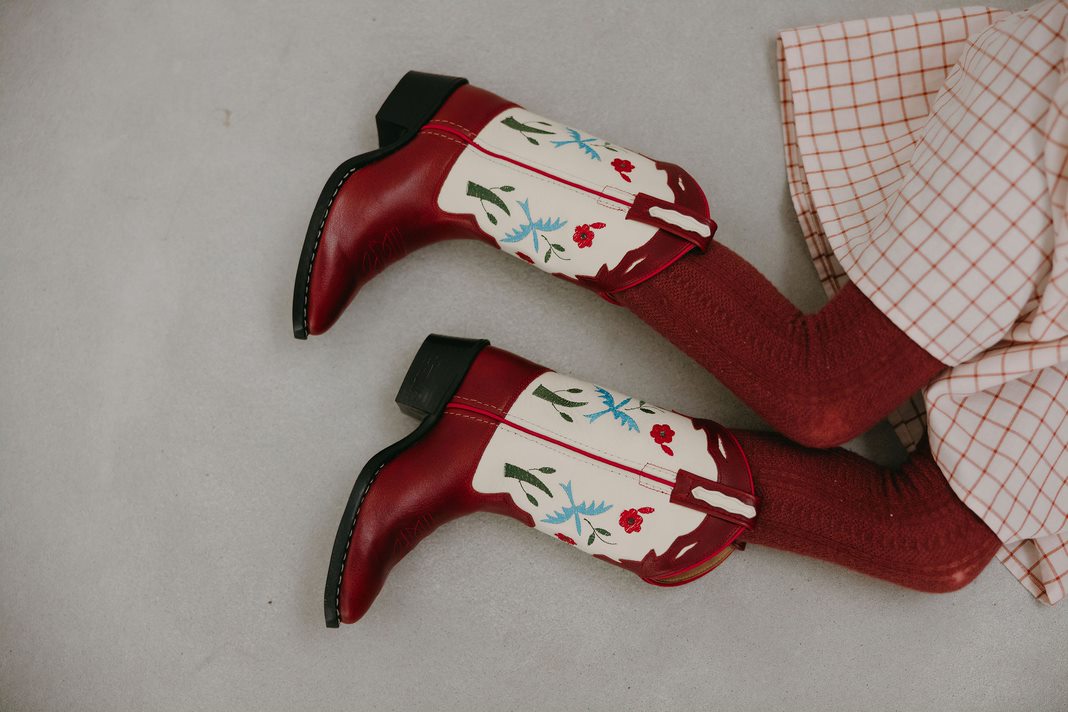 Bluebird Red Boot
