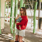 Blue Confetti Cardigan