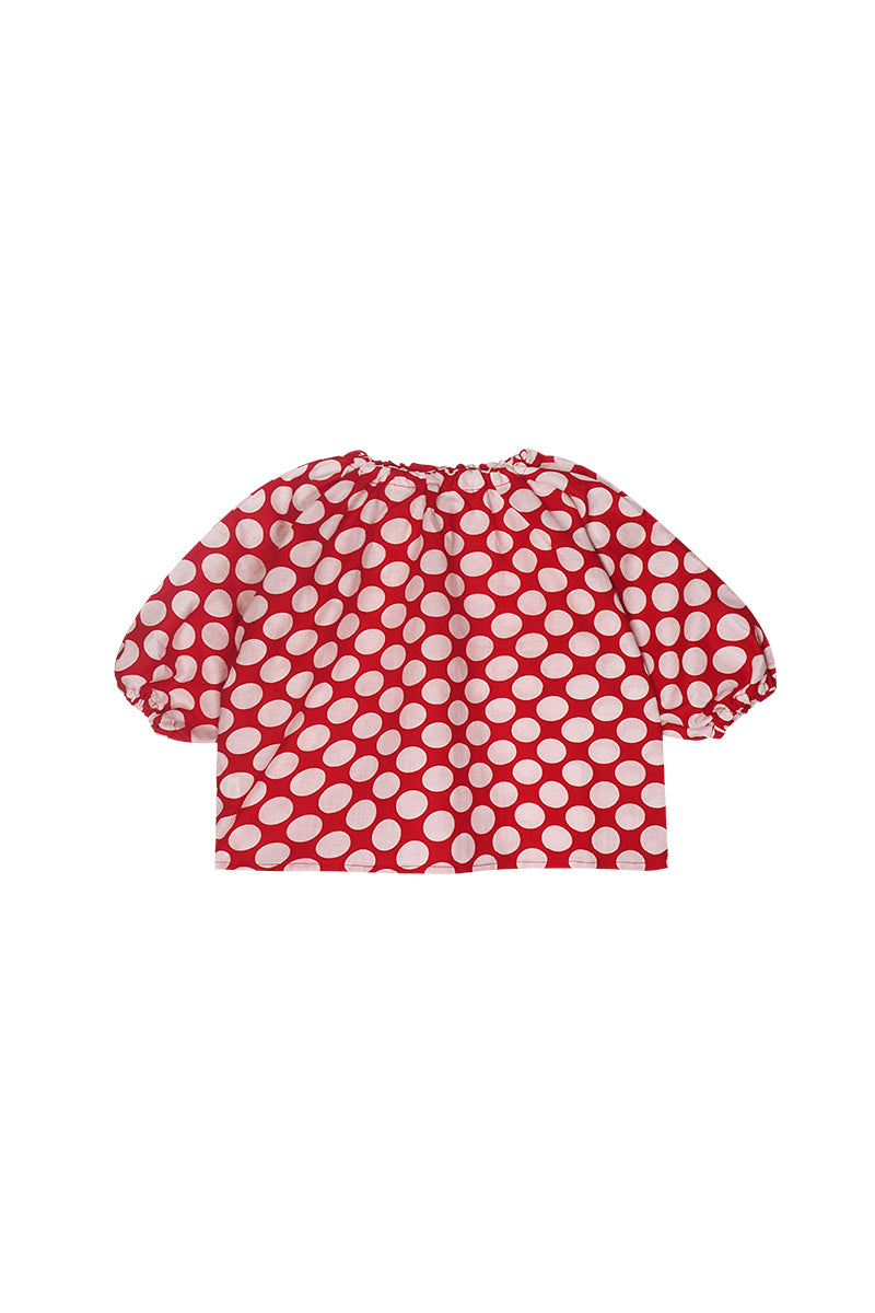 Swami Balloon Blouse - Red