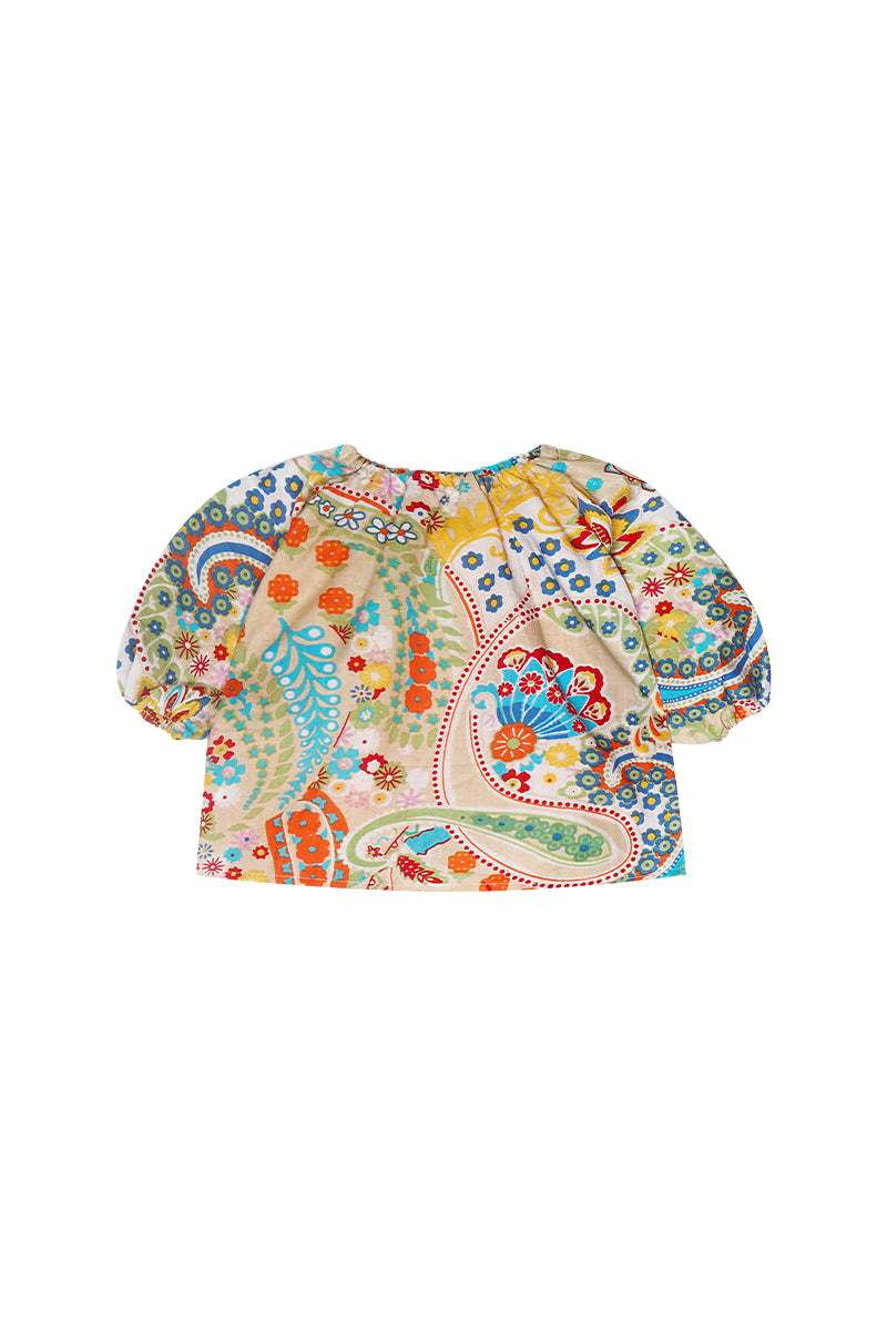 Bohemia Balloon Blouse - Beige